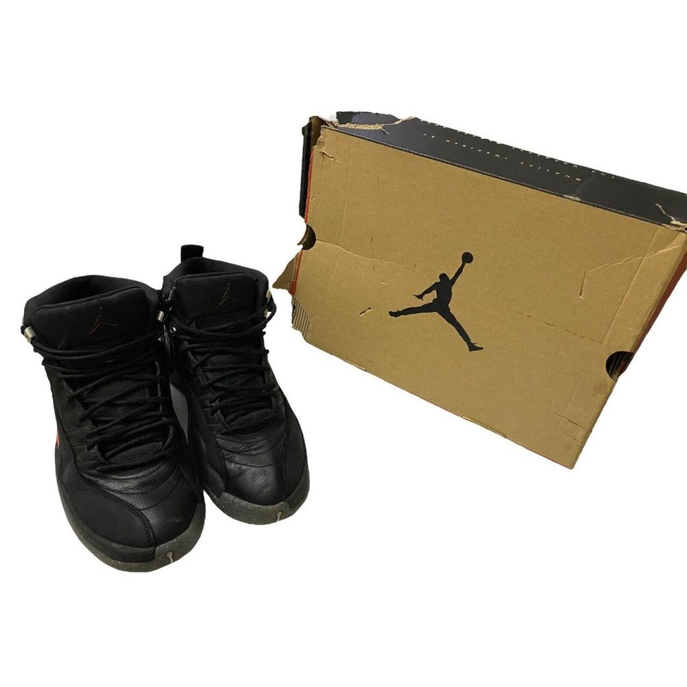 Air Jordan 12 Retro Utility Black Red DC1062-006 Men Shoes Size 9.5